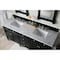 James Martin Vanities Brittany 72in Double Vanity, Black Onyx w/ 3 CM Carrara Marble Top 650-V72-BKO-3CAR - alternate 4